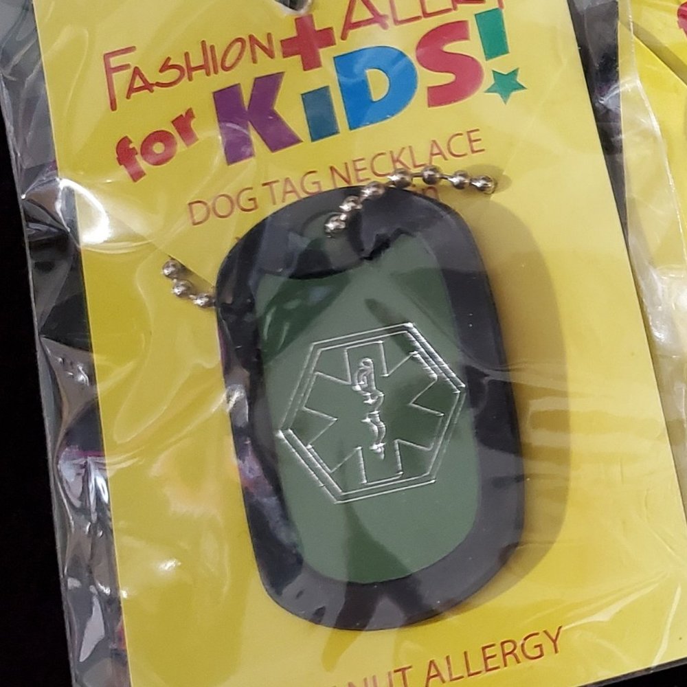 KIDS DIABETES - GREEN Fashion Alert Dog Tag